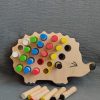 Montessori Eğitici Ahşap Oyuncak - Ahşap Kirpi Oyuncak