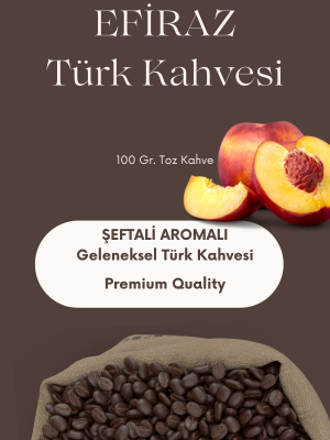 Şeftali Aromalı Türk Kahvesi