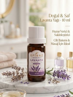 lavyağ EFİRAZ Lavanta Yağı 10 ml | Doğal Lavanta Uçucu Yağı | Aromaterapi & Buhurdanlık Yağı | Yoğun Lavanta Kokusu